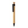Bamboe pen met tarwestro clip