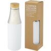 Hulan koperen vacuüm geïsoleerde RVS fles met bamboe deksel 54 cl