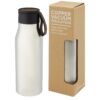 Longuan koperen vacuüm geïsoleerde RVS fles met PU leren band en deksel 50 cl