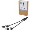 Connect 6-in-1 snellaadkabel van RCS gerecycleerd aluminium 45W