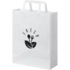 Papieren kraft tas 80-90 g/m² - platte handgrepen - A4
