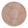 Beukenhouten serveerplank voetbal ø26 cm