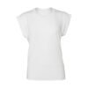 Women`s Flowy Muscle Tee Rolled Cuff