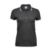 Ladies Luxury Stripe Stretch Polo