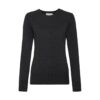 Ladies` Crew Neck Knitted Pullover