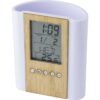 Bamboe pennenhouder met weerstation Hedron