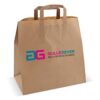 Papieren draagtas 70g/m² 33x32x21cm