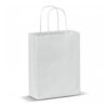 Papieren tas klein Eco look. 18 x 24 x 8 cm