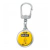 Metalen sleutelhanger rond
