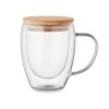 TIRAL Dubbelwandige borosilicaat mok