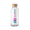 SNEEK Glazen drinkfles bamboe dop 65 cl.