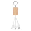 CLAUER 3-in-1 bamboe oplaadkabels