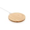 FSC® bamboe 5W draadloze oplader rond