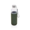 Glazen fles met neopreen hoes 50 cl.