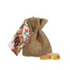 Jute zak met chocolademunten