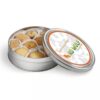 Plat blik met koekjes 340 gram