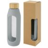 Tidian fles in borosilicaatglas met siliconen grip 60 cl