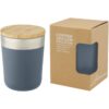 Logan koperen vacuüm geïsoleerde RVS beker met bamboe deksel 30 cl