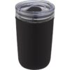 Bellu glazen beker met buitenwand van gerecycled plastic 42 cl.