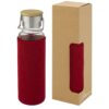 Bor glazen fles met hoes van neopreen 60 cl.
