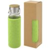 Bor glazen fles met hoes van neopreen 60 cl.