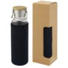 Bor glazen fles met hoes van neopreen 60 cl.