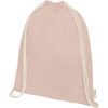 Orissa GOTS 100 g/m² organic cotton  drawstring backpack