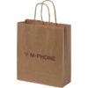 Papieren kraft tas 80 g/m² - gedraaide handgrepen - A5