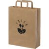 Papieren kraft tas 80-90 g/m² - platte handgrepen - A4