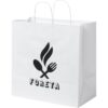 Papieren kraft tas 80-90 g/m² - gedraaide handgrepen - vierkant