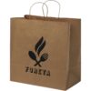 Papieren kraft tas 80-90 g/m² - gedraaide handgrepen - vierkant