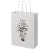 Tas van kraftpapier met gedraaide handgrepen - M