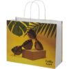 Tas van kraftpapier met gedraaide handvaten - L