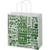 Tas van kraftpapier met gedraaide handgrepen - XL