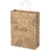 Tas van kraftpapier met gedraaide handgrepen - XXL