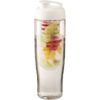 H2O Tempo® 70 cl. sportfles en infuser met flipcapdeksel