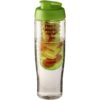 H2O Tempo® 70 cl. sportfles en infuser met flipcapdeksel