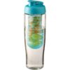 H2O Tempo® 70 cl. sportfles en infuser met flipcapdeksel