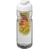 H2O Base® 65 cl. sportfles en infuser met flipcapdeksel