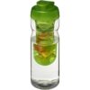 H2O Base® 65 cl. sportfles en infuser met flipcapdeksel