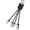 Quatro oplaadkabel met oplichtend logo