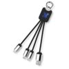 Quatro oplaadkabel met oplichtend logo