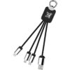 Quatro oplaadkabel met oplichtend logo