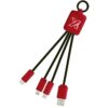 Quatro oplaadkabel met oplichtend logo