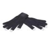 Touchscreen gloves met label