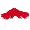 Touchscreen gloves met label