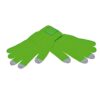 Touchscreen gloves met label