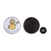 Metalen button ø56mm met kledingmagneet