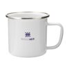 Retro Silver Emaille 35 cl. Mug mok