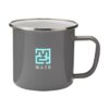 Retro Silver Emaille 35 cl. Mug mok